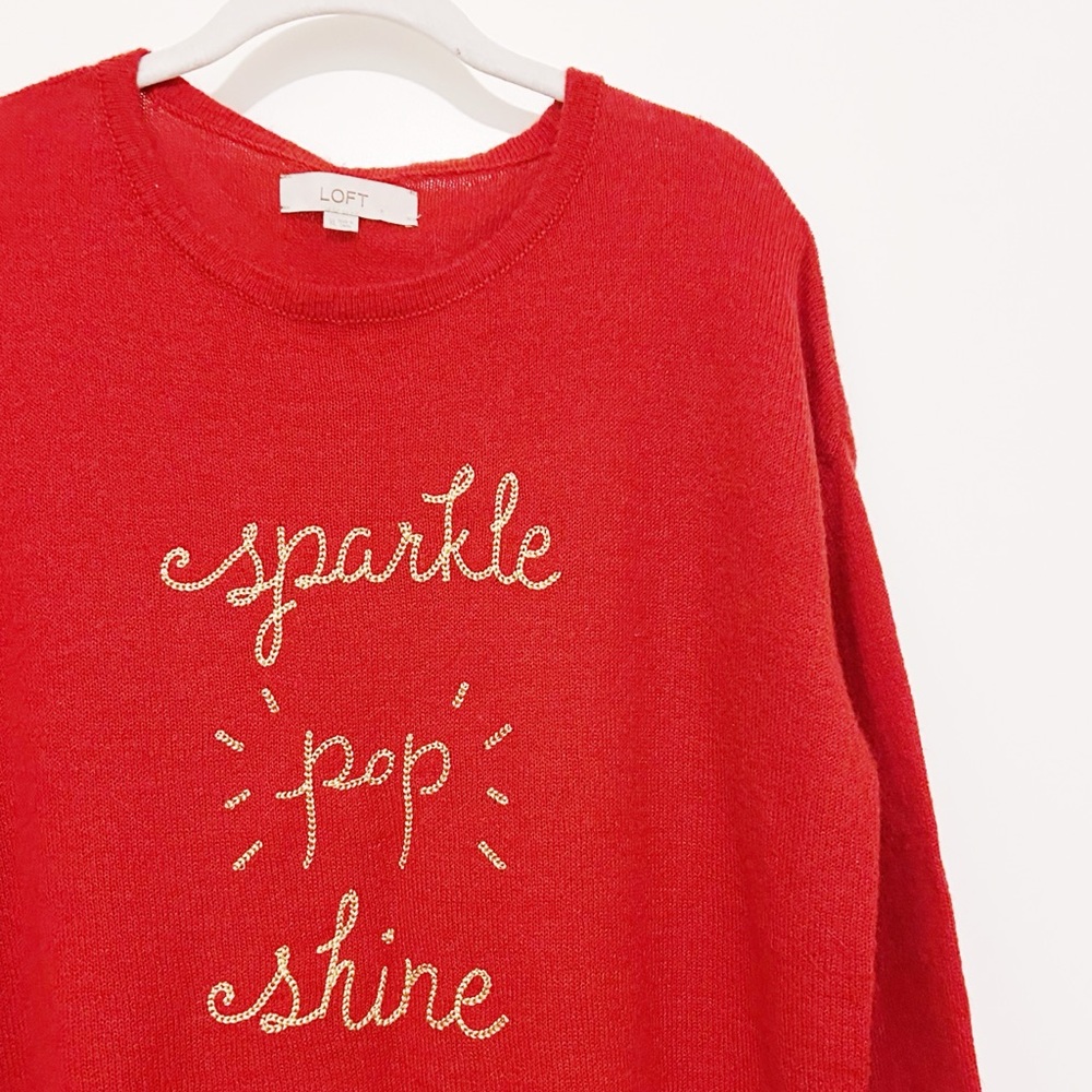 LOFT Sparkle-Pop-Shine Sweater